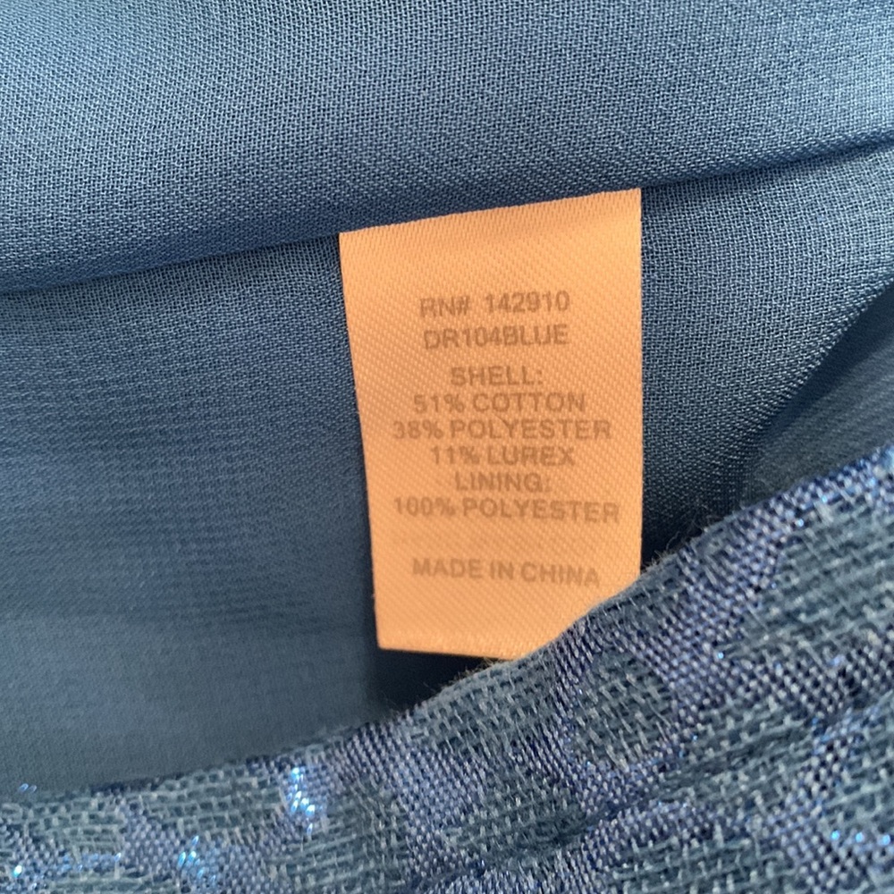 Blue size medium cocktail party dress - Picture 6 of 7